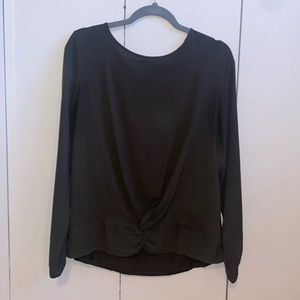 Dark green Loft blouse